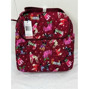 Vera Bradley Holiday Hounds Lunch Crossbody, NWT